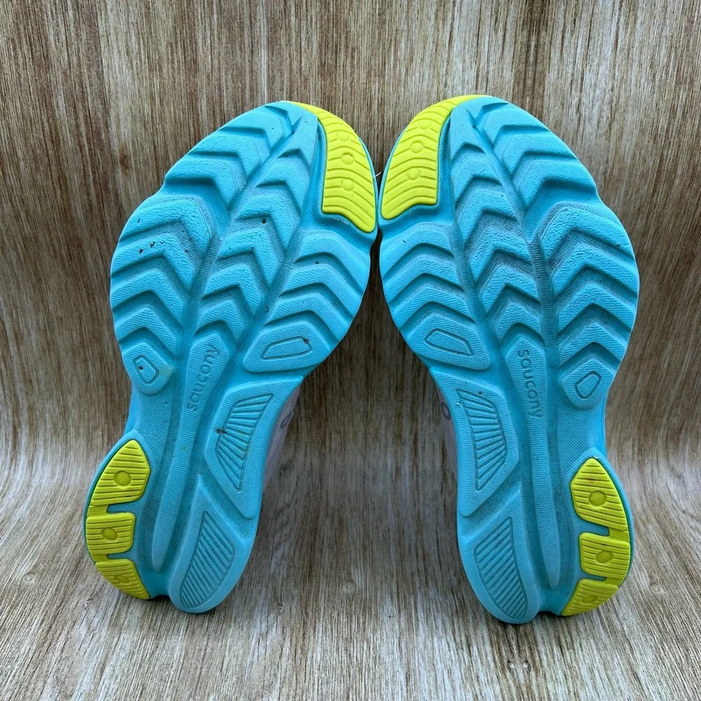Saucony Kinvara 16 Running Shoes Women's Size 9 White Blue Mesh S11020-130